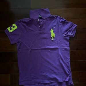 Ralph Lauren Deep Purple Custom Fit Polo